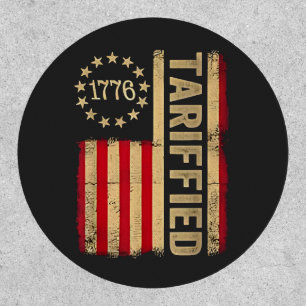 American Flag USA 1776 American Tarrifs Patch