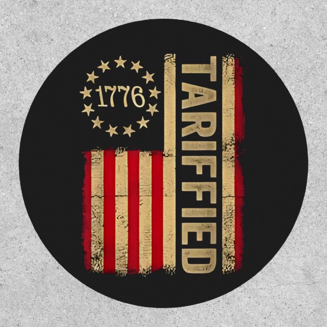 American Flag USA 1776 American Tarrifs Patch (Front)