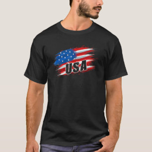 American Flag Usa 4th Of July Independence Day T-Shirt