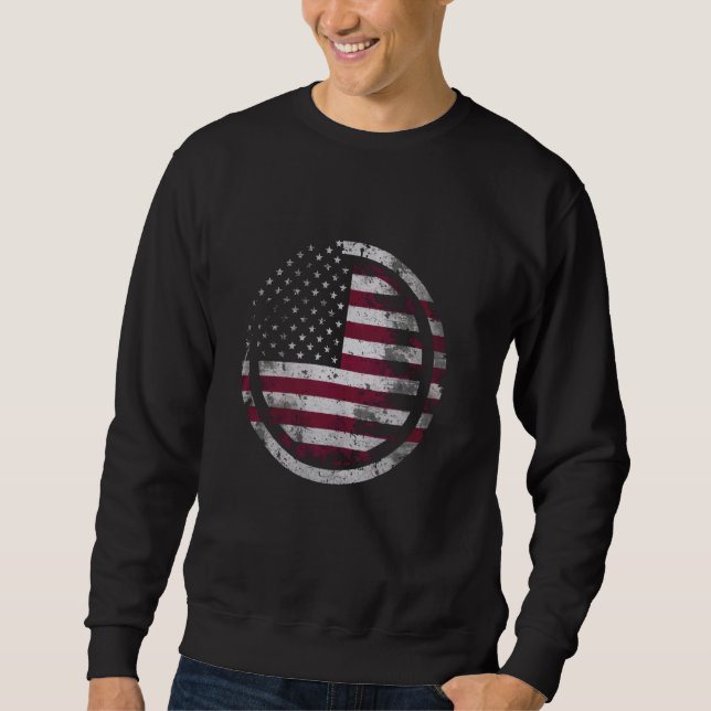 American Flag USA America Sweatshirt (Front)