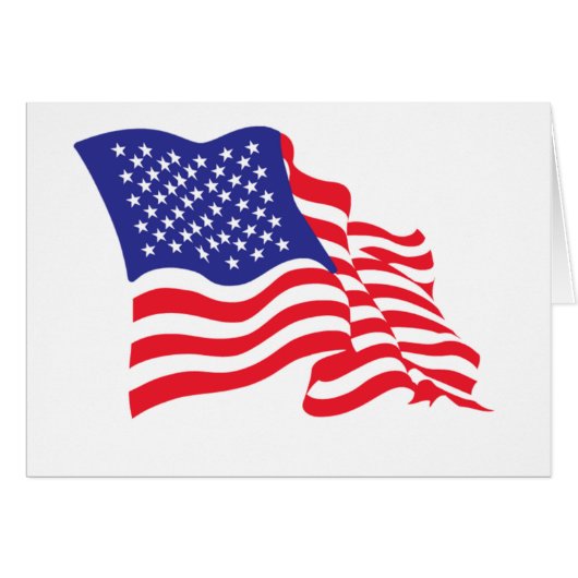 American Flag USA Cards (Front Horizontal)