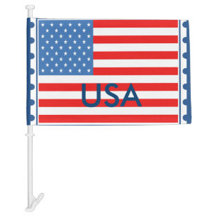 American Flag USA Custom Car Flag