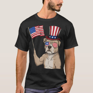 American Flag Usa Flag Red White Blue Patriotic T-Shirt