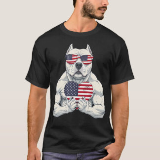 American Flag Usa Flag Red White Blue Patriotic T-Shirt