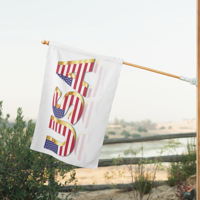 American Flag USA House Flag (Insitu (Back))