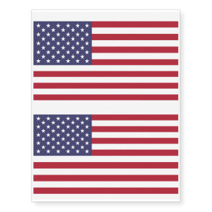 American Flag USA Independence Day Temporary Tattoos