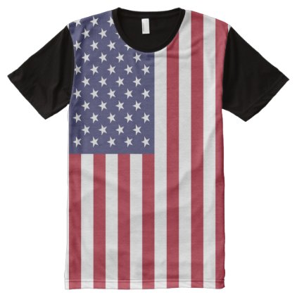 American Flag USA Independence Patriotic All-Over-Print Shirt