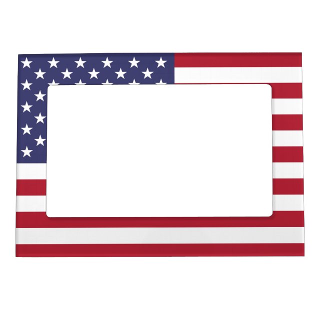 American Flag USA Independence Patriotic Magnetic Frame (Front)