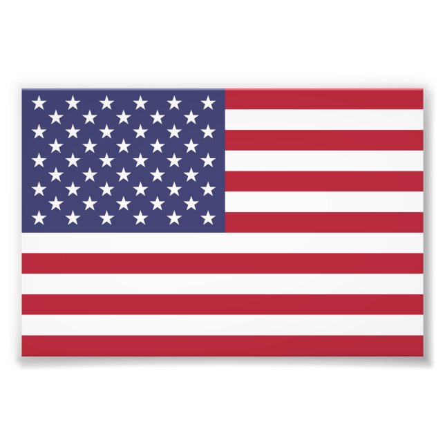 American Flag USA Independence Patriotic Photo Print (Front)