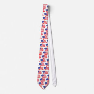 American Flag USA Neck Tie