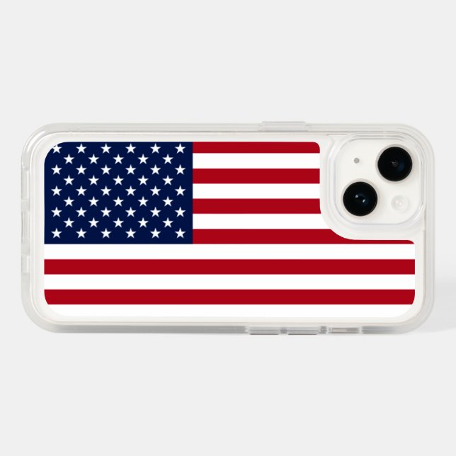 American Flag USA Otterbox iPhone Case (Back Horizontal)