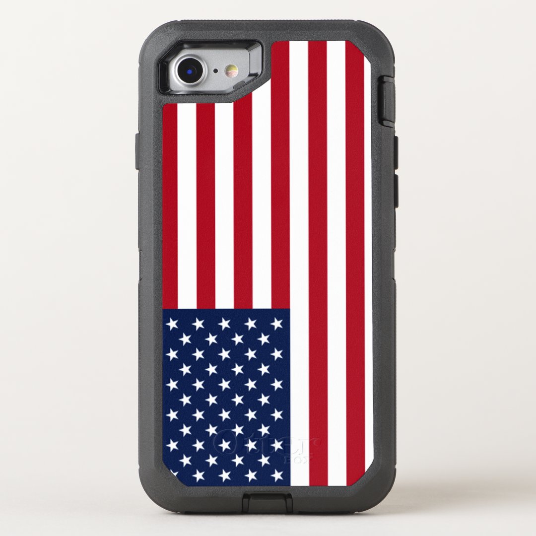 American Flag USA OtterBox iPhone Case | Zazzle