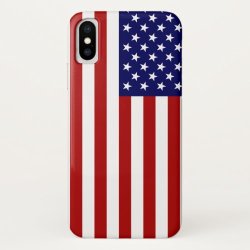 American Flag USA Patriotic America 4th of July iPhone X Case