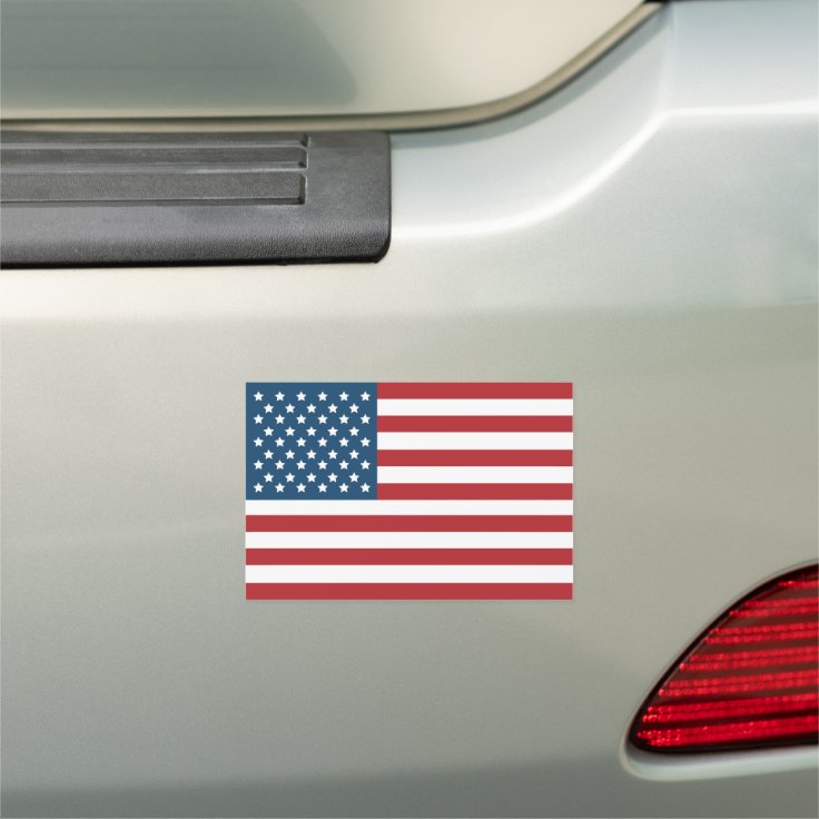 American Flag USA Patriotic Car Magnet | Zazzle
