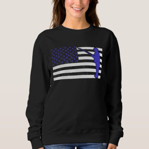 American Flag USA Patriotic Fishing Fisherman July Sweatshirt