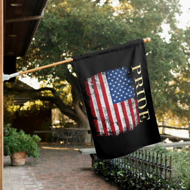 American Flag USA Patriotic Pride Flag 4th of July (In SItu)