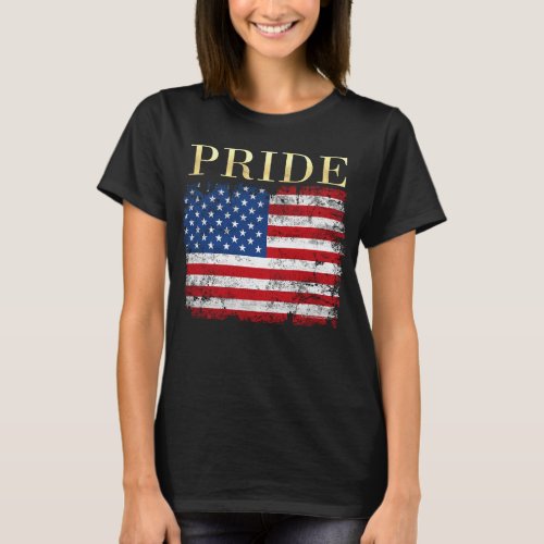 American Flag USA Patriotic Pride Flag 4th of July T_Shirt
