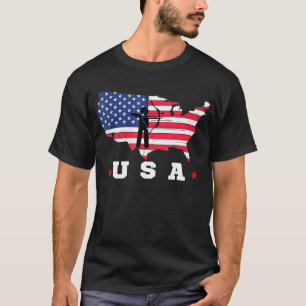 American Flag Usa Patriotic Sports American Flag A T-Shirt