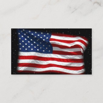 American Flag USA QR Code Business Card | Zazzle