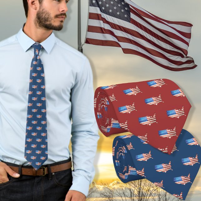 American Flag USA Stars and Stripes Patriotic Neck Tie (Creator Uploaded)