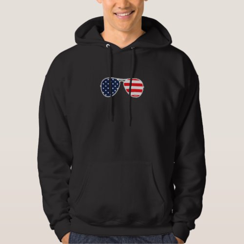 American Flag Usa Sunglasses Mens Womens Cool Boys Hoodie