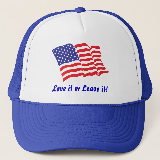 American-Flag/USA Trucker Hat (Front)