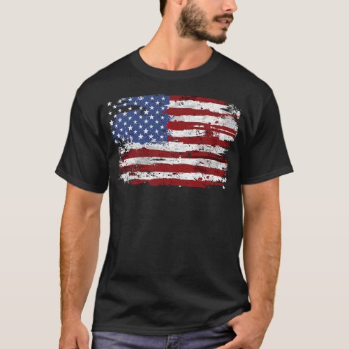 American Flag USA United States of America US 4th  T_Shirt