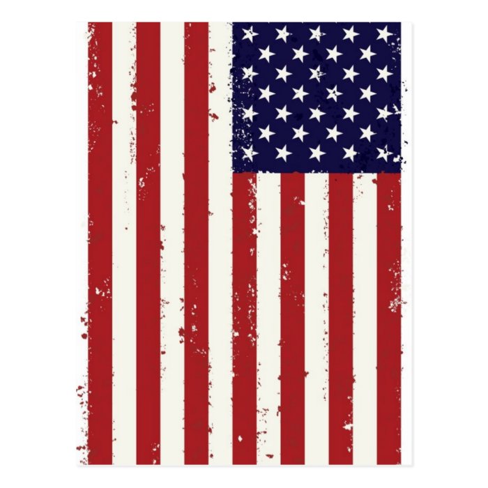 American Flag, USA/US Post Card