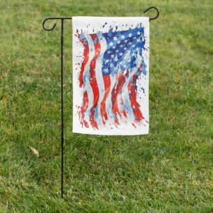 American Flag USA Watercolor 4th of July