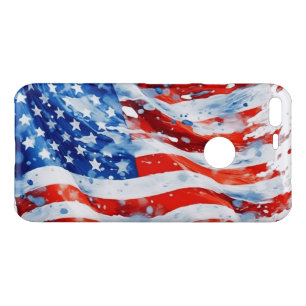 American Flag USA Watercolor 4th of July Uncommon Google Pixel XL Case