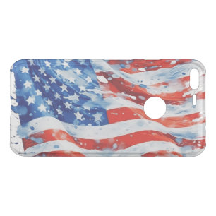 American Flag USA Watercolor 4th of July Uncommon Google Pixel XL Case