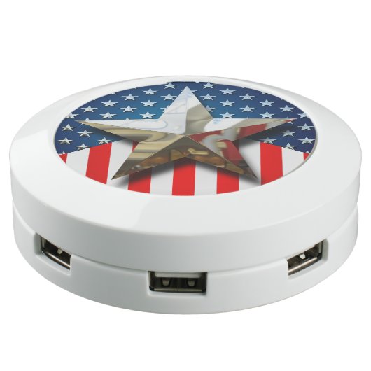 American Flag USB Charging Station (Angled)
