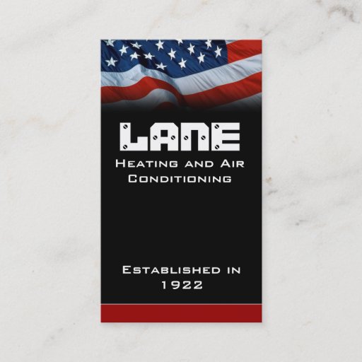 Customizable American Flag Vertical Business Cards