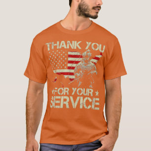 American Flag Veteran Day Thank You for Your Servi T-Shirt