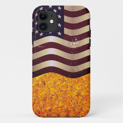 American Flag Vintage 04 iPhone 11 Case