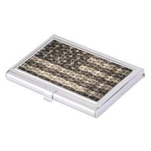 American Flag Vintage #10 Business Card Case