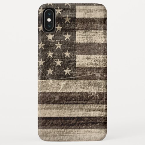 American Flag Vintage iPhone XS Max Case
