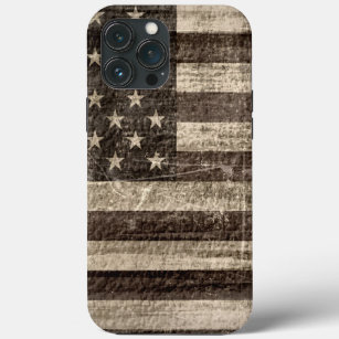 American Flag Vintage iPhone 13 Pro Max Case