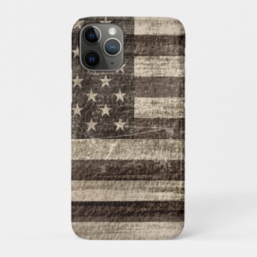 American Flag Vintage iPhone 11 Pro Case