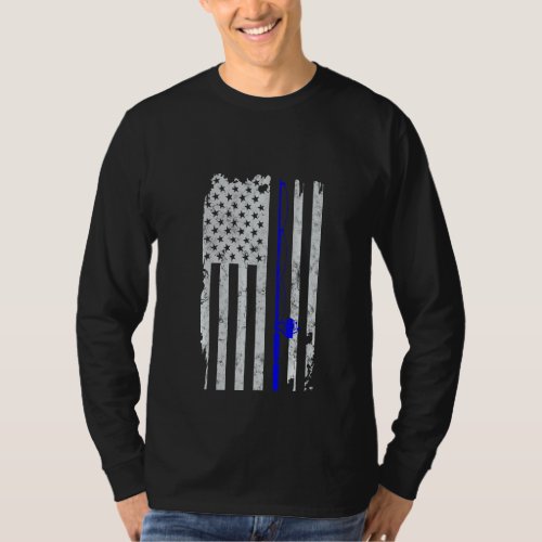 American Flag Vintage Fishing Pullover