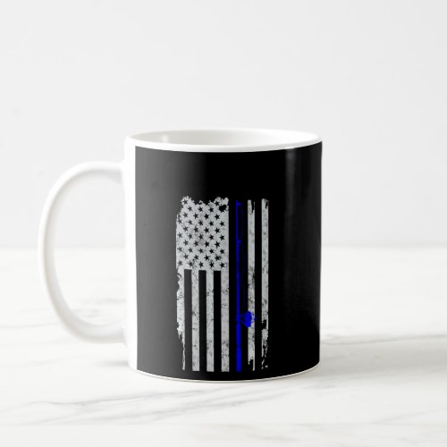 American Flag Vintage Fishing Pullover Coffee Mug
