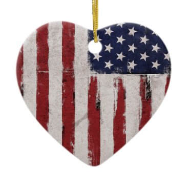American flag Vintage Patriot Ceramic Ornament American flag Vintage Patriot Ceramic Ornament