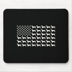 American Flag Vintage Patriotic Dachshund Dad Mouse Pad