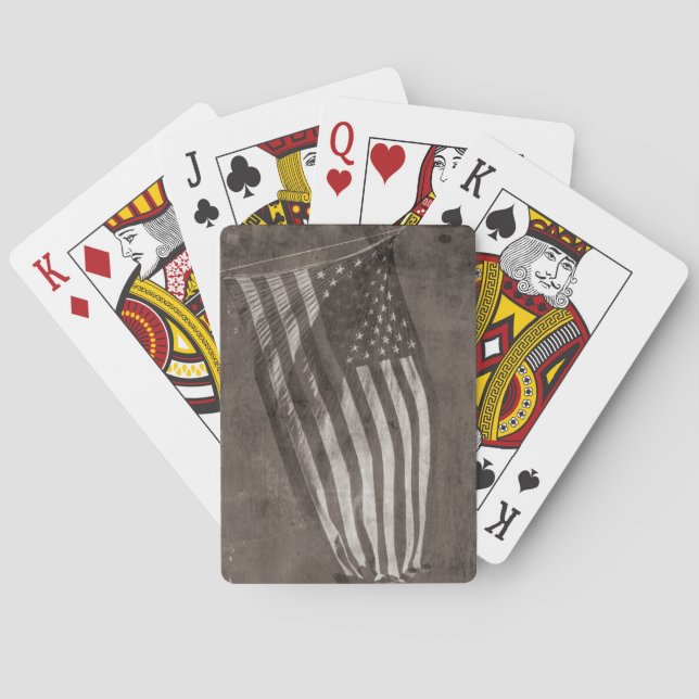 American Flag Vintage Poker Cards (Back)