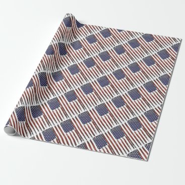 American flag Vintage Wrapping Paper American flag Vintage Wrapping Paper