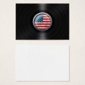 American Flag Vinyl Record Album Graphic (Front & Back)