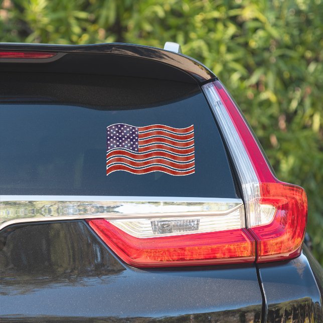 American flag vinyl sticker decal (Car Side)