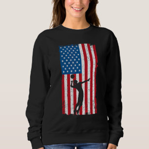 American Flag Volleyball Sweatshirt