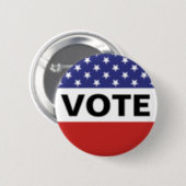 American Flag Vote Button | Zazzle