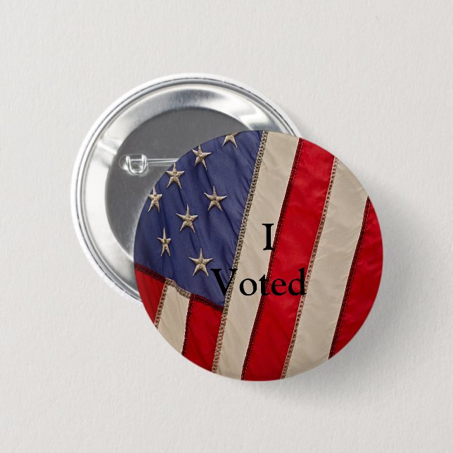 American Flag w/I Voted Button (Front & Back)